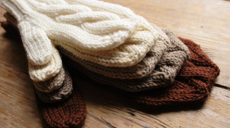 easy knitting pattern for mittens in five sizes