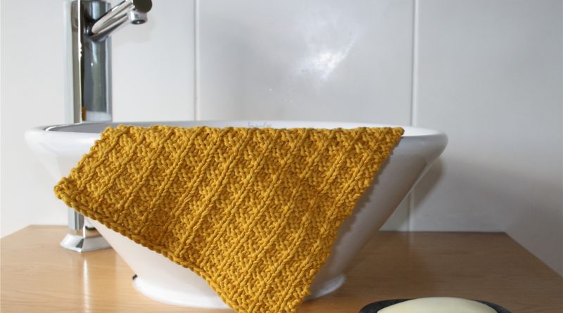 free knitting pattern cotton washcloth